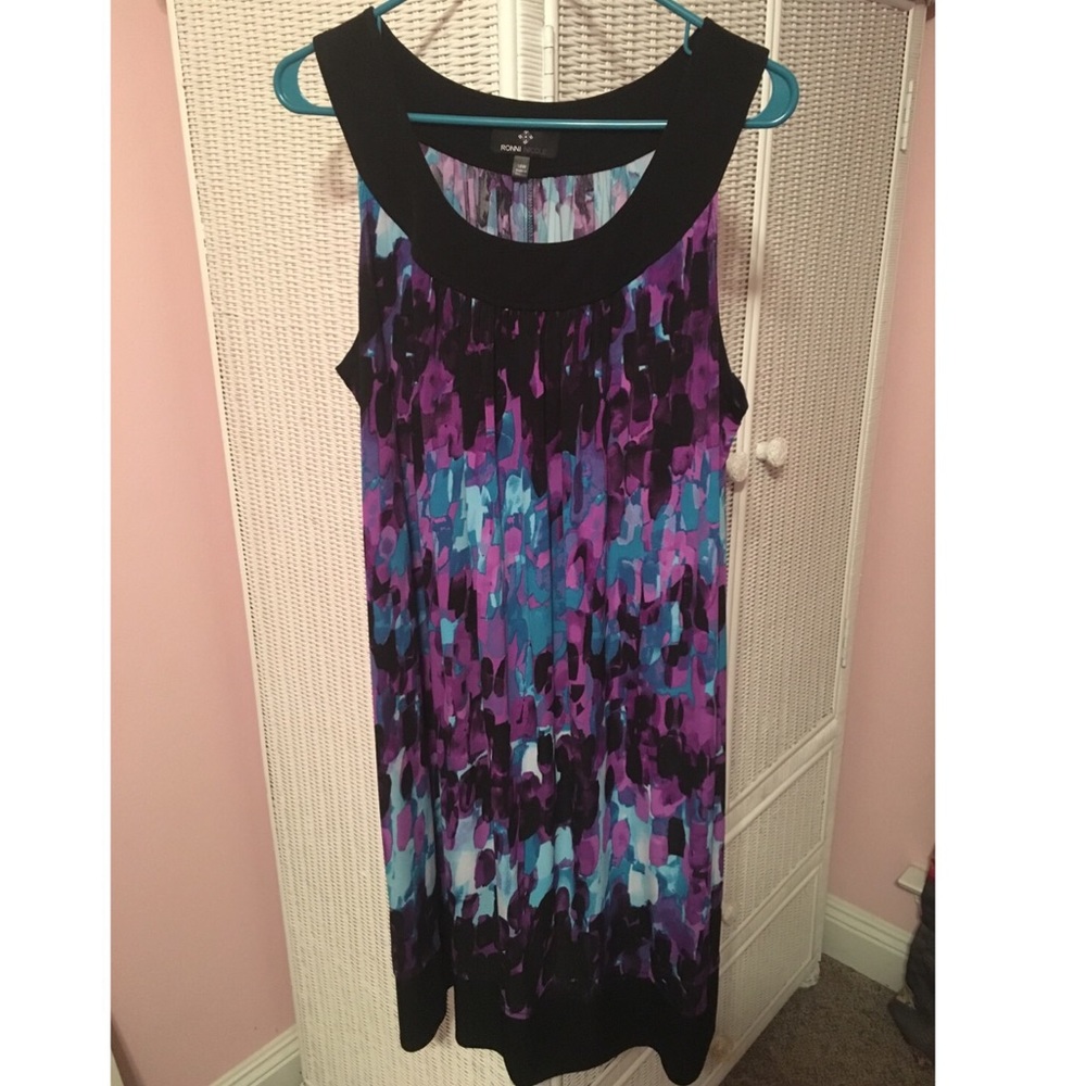 Black/purple/blue dress!